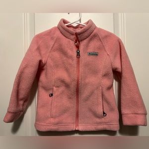 Columbia Sportswear Fleece Jacket Light Pink Size 3t. In great shape.